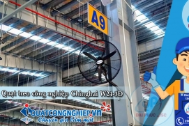 Lắp đặt Quạt treo tường công nghiệp Chinghai W24-3Đ tại KCN Hiệp Phước